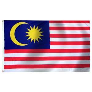  Malaysia Flag 3X5 Foot E Poly Patio, Lawn & Garden