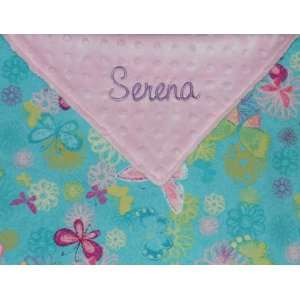  Personalized Butterfly Cuddle Blanket Baby
