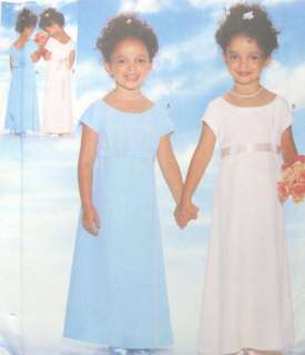 Childs Evening Formal Party Dress Pattern 4835 Easy  