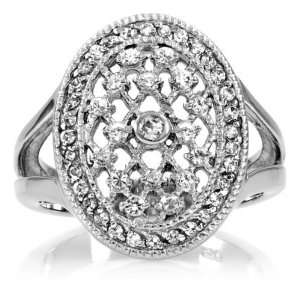 Leevas CZ Diamond Wedding Ring   Sterling Silver Jewelry