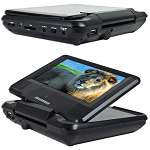   DVD Player w/SD Card Slot, USB Port & Headrest Mounting Case (Black