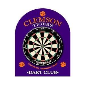  Clemson Tigers Dart Board Backboard