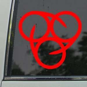  Deicide Red Decal 666 Metal Band Truck Window Red Sticker 