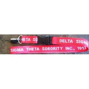 Delta Sigma Theta Woven Lanyard