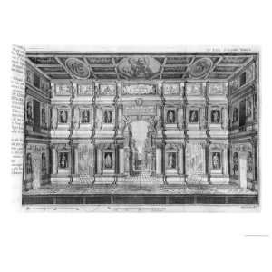 The Olympic Theatre at Vicenza, Designed by Andrea Palladio Art Giclee 
