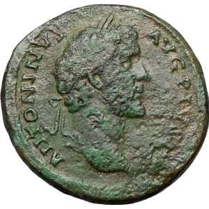 ANTONINUS PIUS 140AD Sestertius Ancient Roman Coin ITALIA 900th Rome 