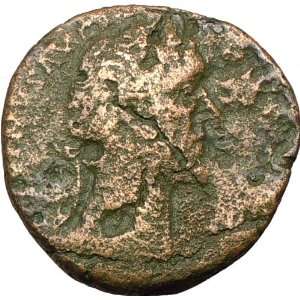 ANTONINUS PIUS 156AD Sestertius Authentic Ancient Roman Roman Coin 