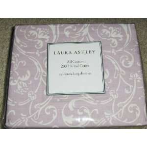  Laura Ashley Ashby Lilac Purple KING Sheet Set