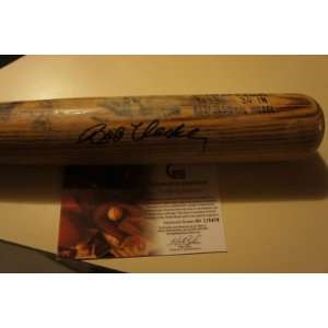  Bob Uecker Milwaukee Brewers Signed Autograph Bat GAI 