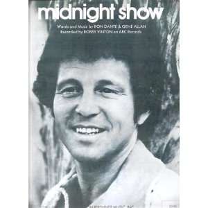    Sheet Music Midnight Show Bobby Vinton 184 