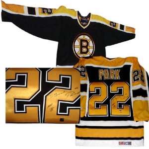 Brad Park Signed Dark Replica Bruins Jersey  Sports 