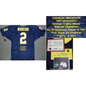 Charles Woodson Michigan Wolverines Autographed Wilson Authentic 
