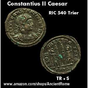 CONSTANTIUS II CAESAR. BRITISH MUSEUM. GRASSMOOR HOARD. TRIER MINT.