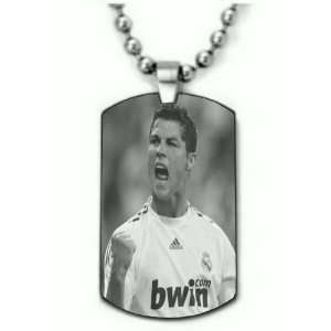Cristiano Ronaldo Style 2 Engraved Dogtag Necklace w/Chain and Giftbox