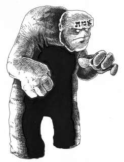 The Golem is a bumbling monster of Jewish folklore. The clay creature 