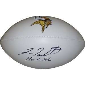 Fran Tarkenton Autographed/Hand Signed Minnesota Vikings Logo Football 