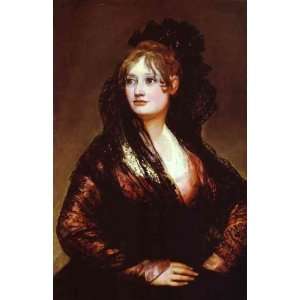   paintings   Francisco de Goya   24 x 38 inches   Dona Isabel de Porcel