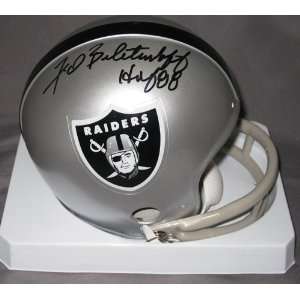 Fred Biletnikoff Oakland Raiders NFL Hand Signed Mini Football Helmet 