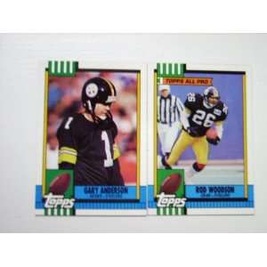 GARY ANDERSON / ROD WOODSON FPPTBALL CARDS (PITTSBURGH STEELERS)