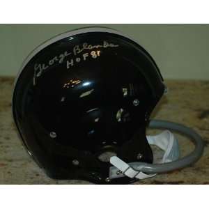 George Blanda Signed 2 bar Raiders 2nd Year Helmet
