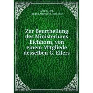   desselben G. Eilers. Johann Albrecht F. Eichhorn Gerd Eilers Books