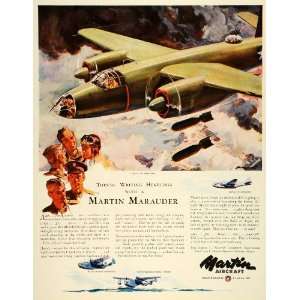  1943 Ad Glenn L Martin Co Baltimore Martin Marauder Navy 
