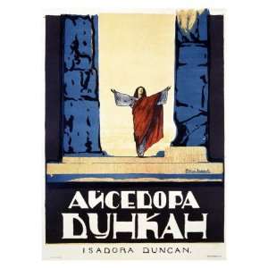 Isadora Duncan Giclee Poster Print by Alexander Alexeieff, 18x24