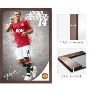   Framed Manchester United Javier Chicharito Hernandez Poster 30801