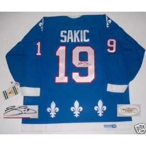 Joe Sakic Quebec Nordiques Signed Vintage Jersey Jsa