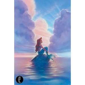   Mermaid Ariel Disney Fine Art Giclee by John Alvin