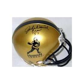  John David Crow autographed Football Mini Helmet (Heisman 