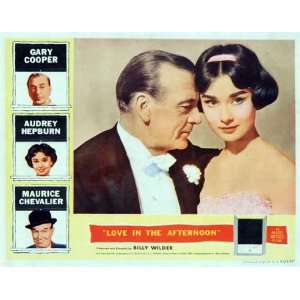  28cm x 44cm Gary Cooper Audrey Hepburn John McGiver Maurice Chevalier