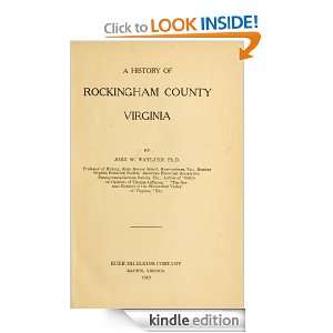   county, Virginia John Walter Wayland  Kindle Store