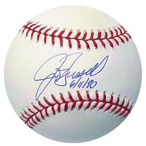  John Russell Autographed Baseball  Details 6 11 90 