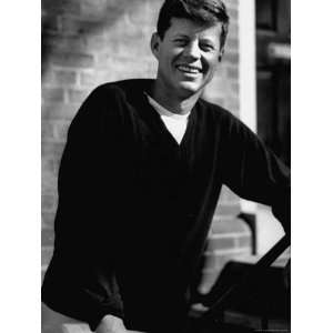  Senator John F. Kennedy, Standing Outside in a Sweater 
