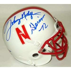 Johnny Rodgers Autographed Mini Helmet   Authentic with Heisman 72 