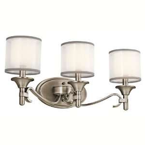 Lacey Collection 3 Light 22ö Antique Pewter Bath Vanity Fixture with 