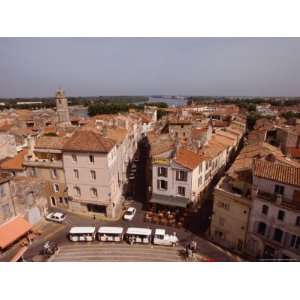  Houses from Tower of Les Arenes with Tourist Train in 