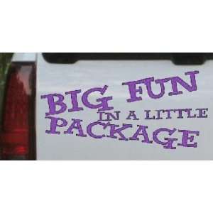  Purple 42in X 20.2in    Big Fun in a Little Package Funny 