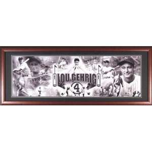 Lou Gehrig New York Yankees Framed Unsigned Panoramic Photograph