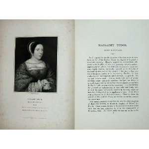    Memoirs Portrait 1836 Margaret Tudor Queen Scotland