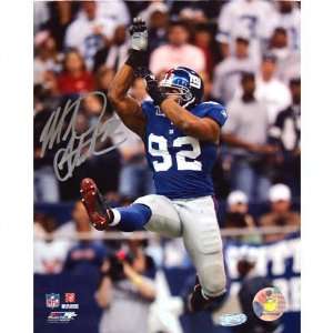 Michael Strahan New York Giants   Jump Shot   Autographed 16x20 