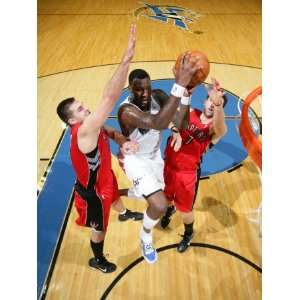 Toronto Raptors v Washington Wizards Andray Blatche, Linas Kleiza and 