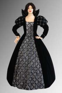   Renaissance Dress Gown Silver Rose for Elizabethan Queen or Noble