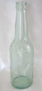 Vintage JACOB RUPPERT BREWER NY glass EMBOSSED Bottle  