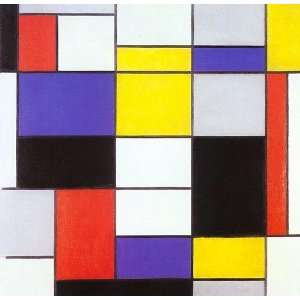    Composition A Piet Mondrian Hand Painted Art