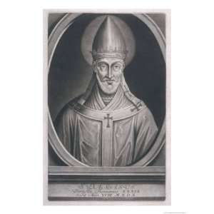  Pope Damasus I Pope and Saint Giclee Poster Print by I.s 