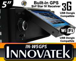   IN W5GPS Windows Car GPSBluetooth Player   USACANADA GPS Maps