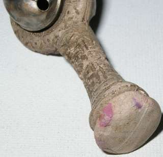 Unusual Antique Victorian BABY RATTLE BELL Teething Toy  