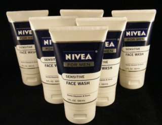 Nivea For Men Sensitive Face Wash Gel 5 fl oz 150mL  